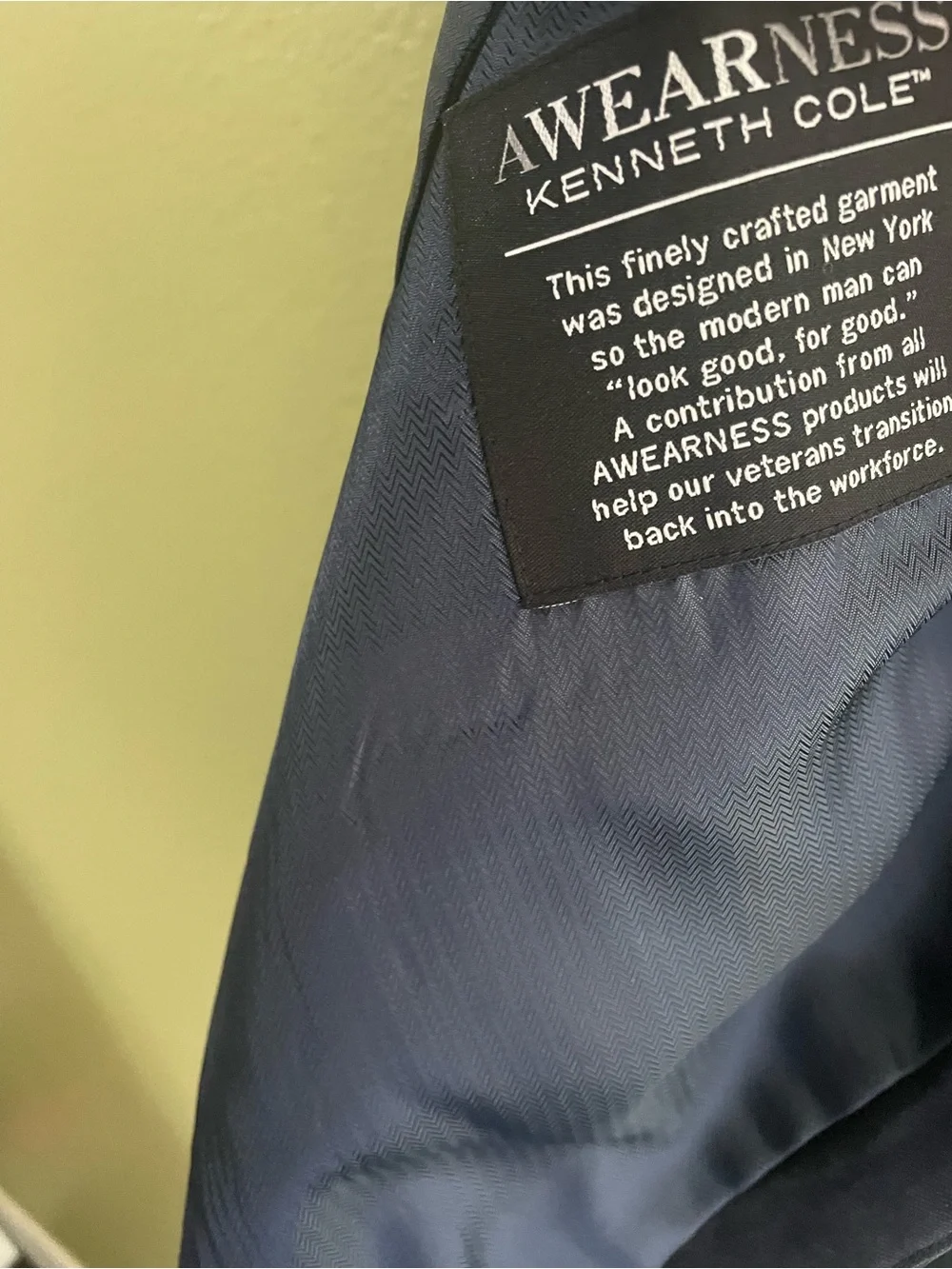 Awearness Kenneth Cole Men's Navy Dress Vest